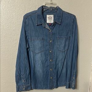 SO Blue Denim Button Down Shirt